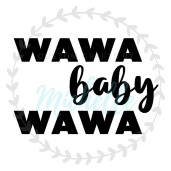 Wawa Baby Wawa Sticker – Custom Crafts by Michelle
