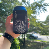 Rocker Skeleton Hand Regular Can Koozie