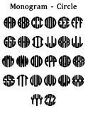 Monogram Personalized Sunflower Sticker