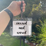 Vaxxed and Waxed Vaccination Card Holder w/ Lanyard